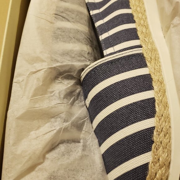 NWB - Esprit Women's Ellery Espadrille Flats - Blue Stripe - Size 9M - Picture 3 of 7
